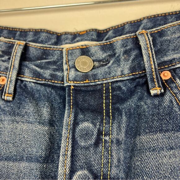 GRLFRND | Denim Helena Shorts in Miles Away Cutoff Dark Wash 100% Cotton 27 - Picture 4 of 9